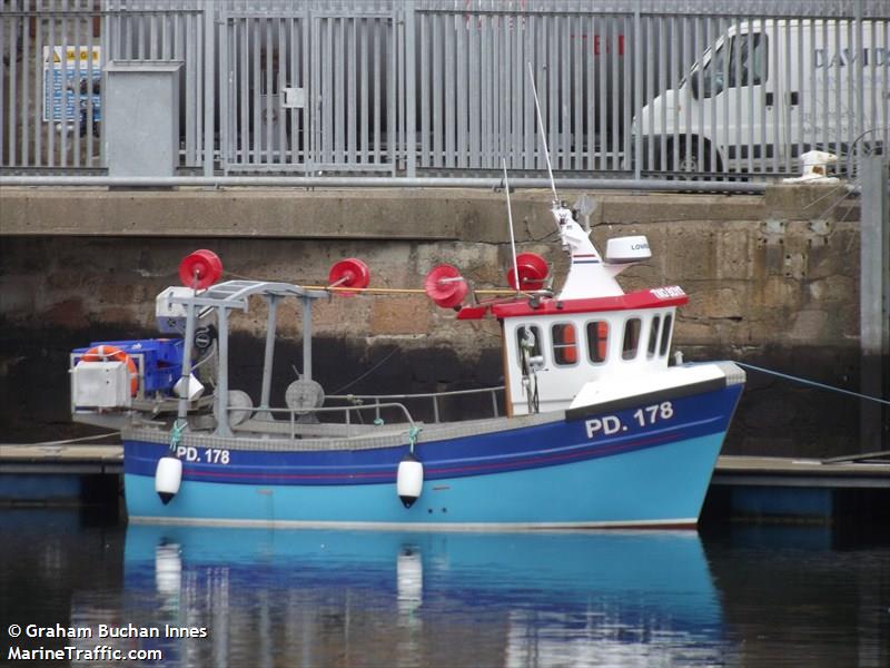 two boys (Fishing vessel) - IMO , MMSI 235099603 under the flag of United Kingdom (UK)