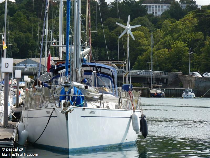 gemini (Sailing vessel) - IMO , MMSI 235105737, Call Sign 2HQF2 under the flag of United Kingdom (UK)
