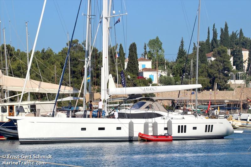 amanzi (Sailing vessel) - IMO , MMSI 319157600, Call Sign ZGIL7 under the flag of Cayman Islands