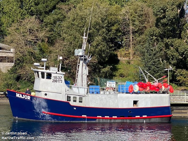 major (Fishing vessel) - IMO , MMSI 367150410, Call Sign WBD6611 under the flag of United States (USA)