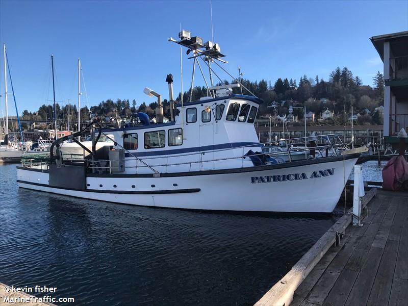 patricia ann (Fishing vessel) - IMO , MMSI 367554430, Call Sign WDG6196 under the flag of United States (USA)