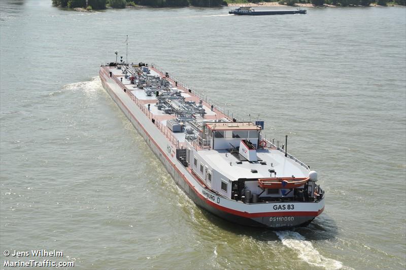 gas 83 (Tanker) - IMO , MMSI 211493560, Call Sign DC7994 under the flag of Germany