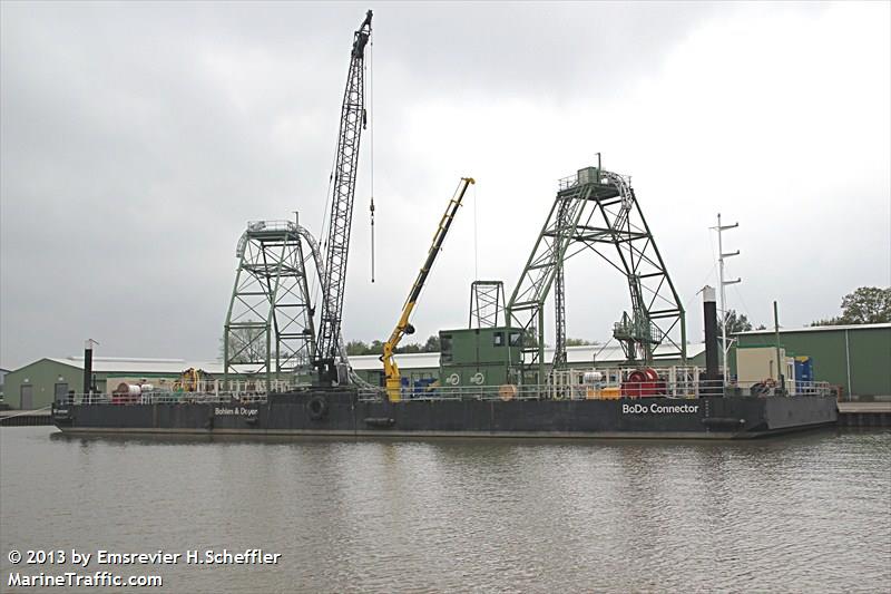 boka connector (Dredging or UW ops) - IMO , MMSI 211608240, Call Sign DHJB2 under the flag of Germany