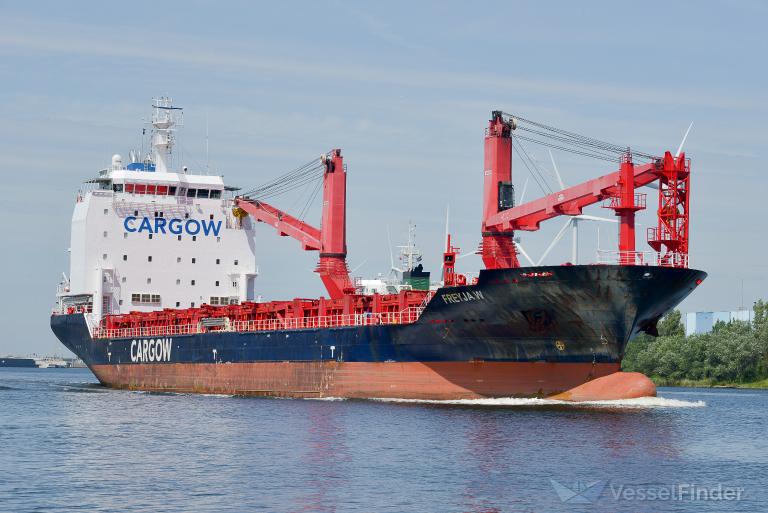 freyja w (General Cargo Ship) - IMO 9754422, MMSI 212792000, Call Sign 5BVM4 under the flag of Cyprus