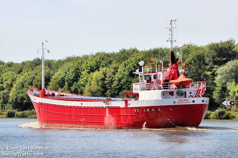 saturn (General Cargo Ship) - IMO 6604690, MMSI 219000245, Call Sign OUHO2 under the flag of Denmark
