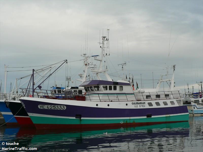 calebarian (Fishing Vessel) - IMO , MMSI 227834000, Call Sign FVXO under the flag of France