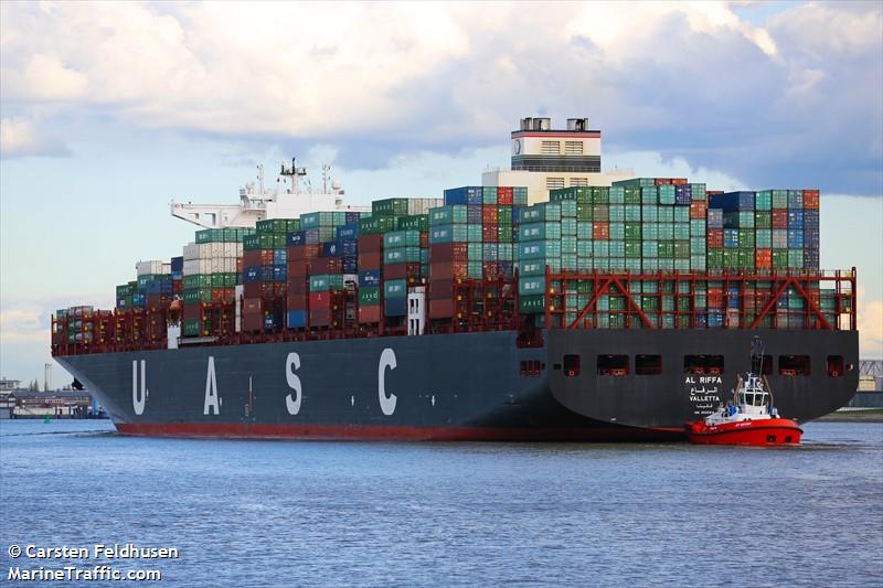 al riffa (Container Ship) - IMO 9525912, MMSI 229005000, Call Sign 9HA2982 under the flag of Malta