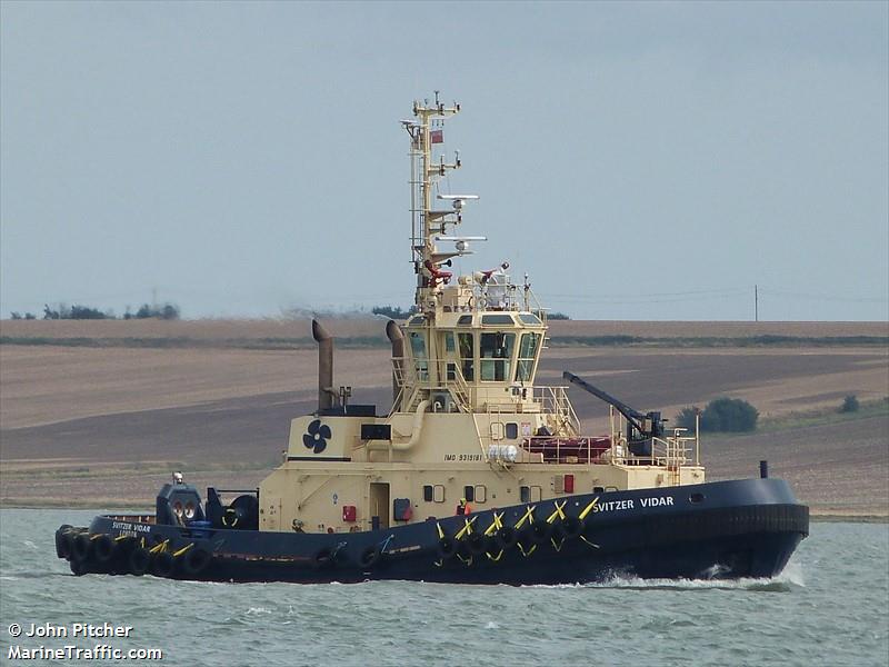 svitzer vidar (Tug) - IMO 9319181, MMSI 232021737, Call Sign MFDR8 under the flag of United Kingdom (UK)