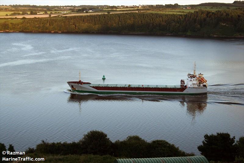 tina c (General Cargo Ship) - IMO 9416331, MMSI 235061987, Call Sign 2APY2 under the flag of United Kingdom (UK)