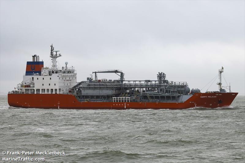 happy pelican (LPG Tanker) - IMO 9618850, MMSI 235094449, Call Sign 2FUW7 under the flag of United Kingdom (UK)