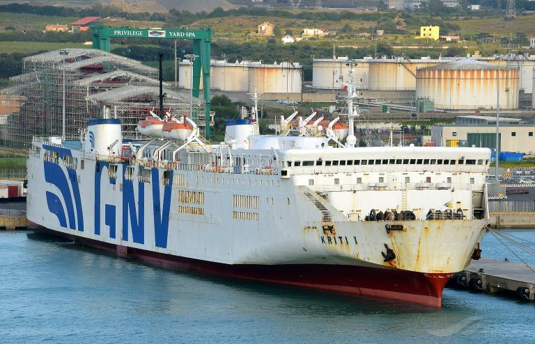 kriti i (Passenger/Ro-Ro Cargo Ship) - IMO 7814046, MMSI 237022000, Call Sign SZRD under the flag of Greece