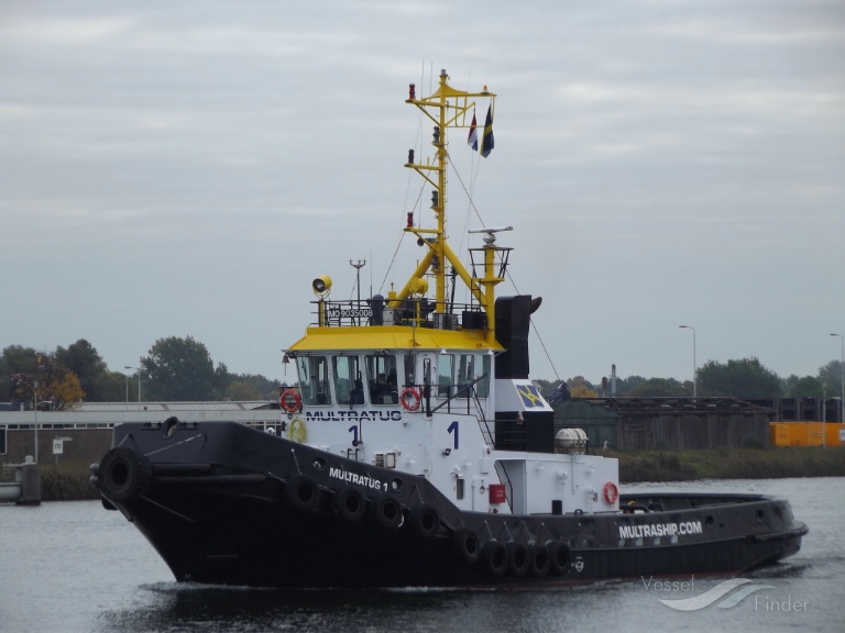 multratug 1 (Tug) - IMO 9035008, MMSI 244870324, Call Sign PDCM under the flag of Netherlands