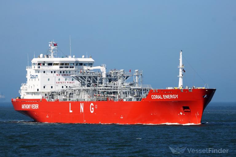 coral energy (LNG Tanker) - IMO 9617698, MMSI 246878000, Call Sign PCQG under the flag of Netherlands