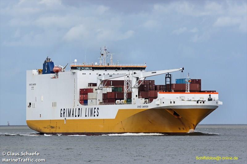 grande cameroon (Ro-Ro Cargo Ship) - IMO 9377482, MMSI 247289800, Call Sign ICEW under the flag of Italy
