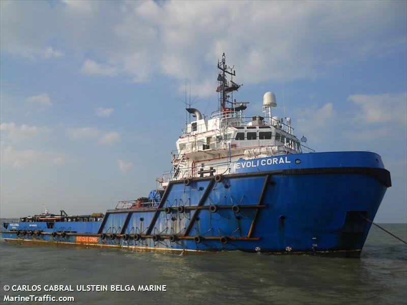 ievoli coral (Offshore Tug/Supply Ship) - IMO 9428578, MMSI 247304800, Call Sign ICRG under the flag of Italy