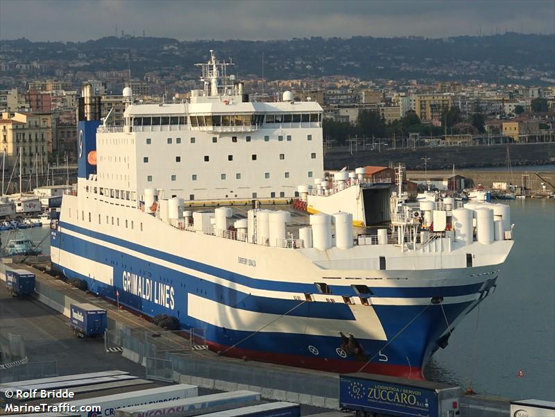 euroferry egnazia (Passenger/Ro-Ro Cargo Ship) - IMO 9010151, MMSI 247351200, Call Sign IBJL under the flag of Italy