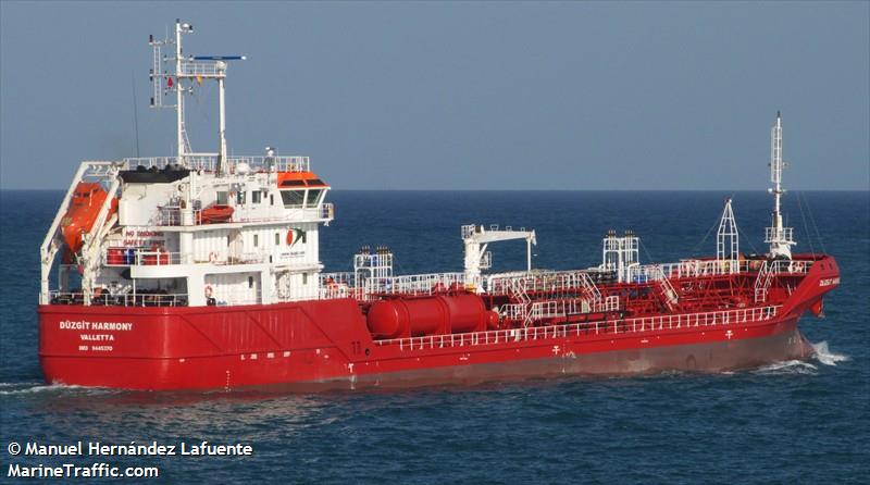 duzgit harmony (Chemical/Oil Products Tanker) - IMO 9445370, MMSI 249911000, Call Sign 9HA2068 under the flag of Malta