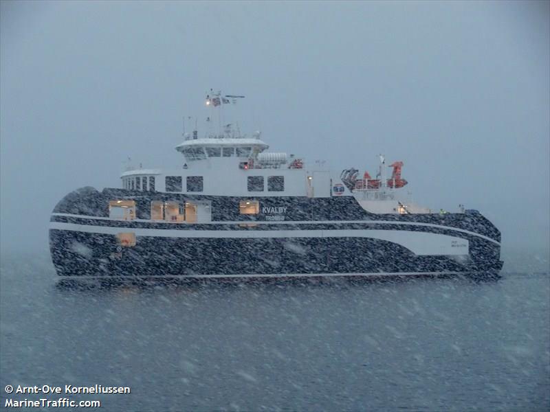 kvaloy (Passenger/Ro-Ro Cargo Ship) - IMO 9588794, MMSI 257072000, Call Sign 3YJT under the flag of Norway