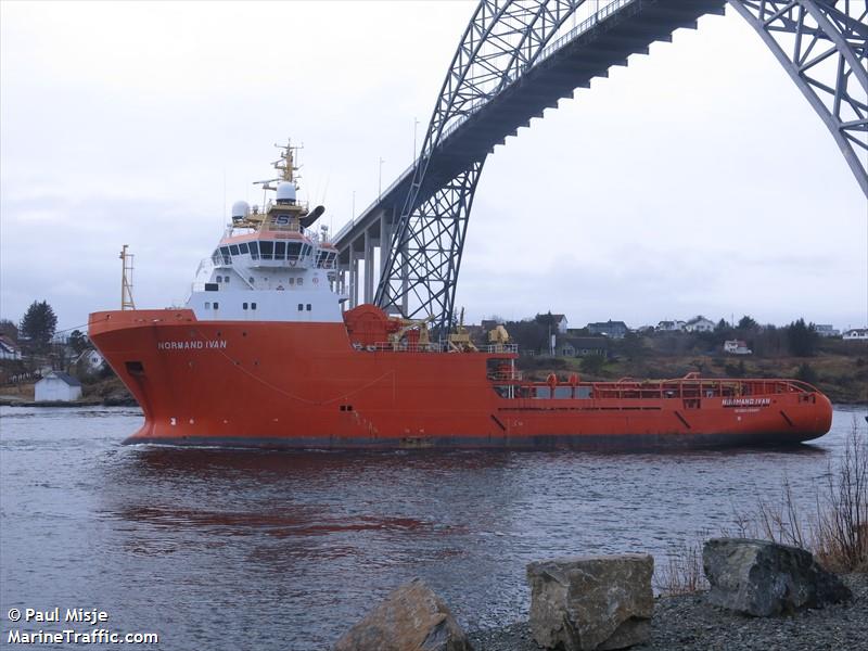 normandivan (Offshore Tug/Supply Ship) - IMO 9240952, MMSI 258528000, Call Sign LEHM under the flag of Norway