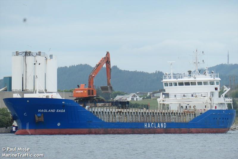hagland saga (General Cargo Ship) - IMO 9238404, MMSI 258809000, Call Sign LAXY7 under the flag of Norway