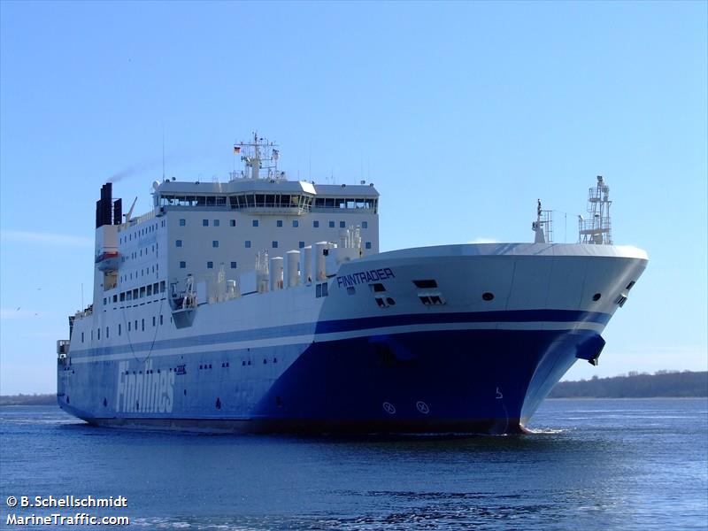 finntrader (Passenger/Ro-Ro Cargo Ship) - IMO 9017769, MMSI 266239000, Call Sign SKIJ under the flag of Sweden