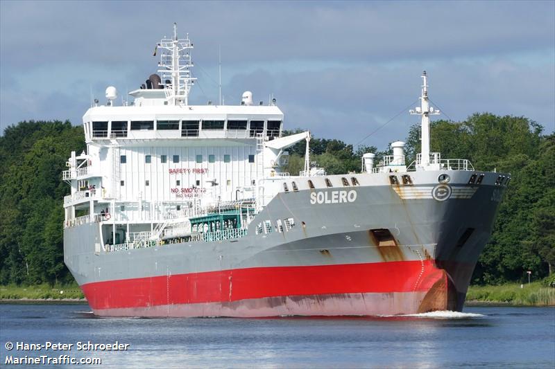 solero (Chemical/Oil Products Tanker) - IMO 9428085, MMSI 266420000, Call Sign SFAP under the flag of Sweden