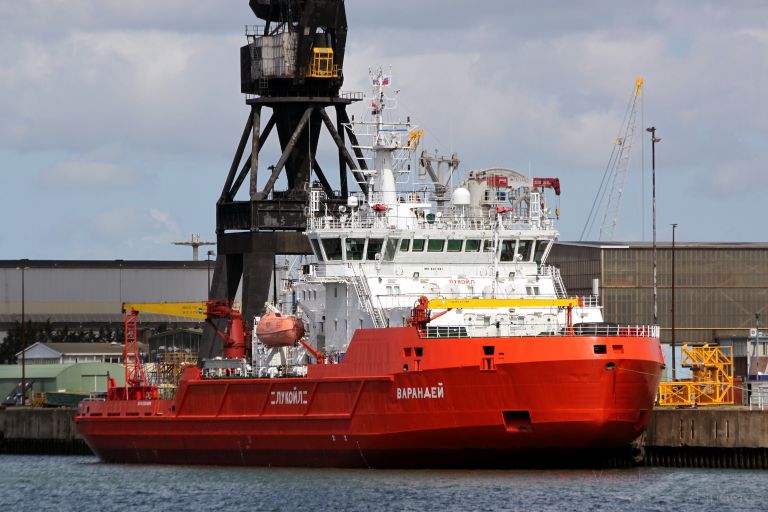 varandey (Icebreaker) - IMO 9402392, MMSI 273343920, Call Sign UHLY under the flag of Russia