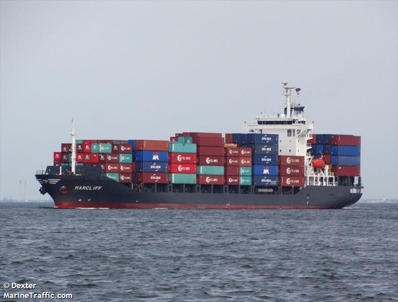 marcliff (Container Ship) - IMO 9343663, MMSI 305002000, Call Sign V2CH5 under the flag of Antigua & Barbuda