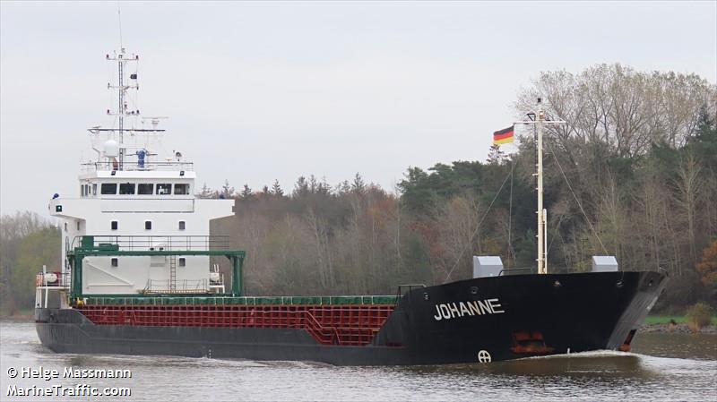 johanne (General Cargo Ship) - IMO 9143269, MMSI 305627000, Call Sign V2GW4 under the flag of Antigua & Barbuda