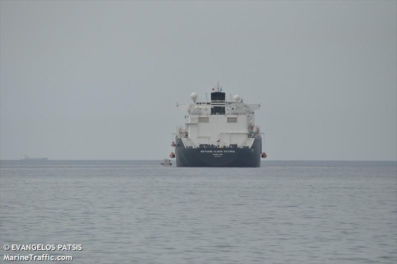 methane alison victo (LNG Tanker) - IMO 9321768, MMSI 310540000, Call Sign ZCDU4 under the flag of Bermuda