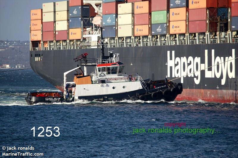 atlantic willow (Tug) - IMO 9192117, MMSI 316002800, Call Sign CFH8937 under the flag of Canada