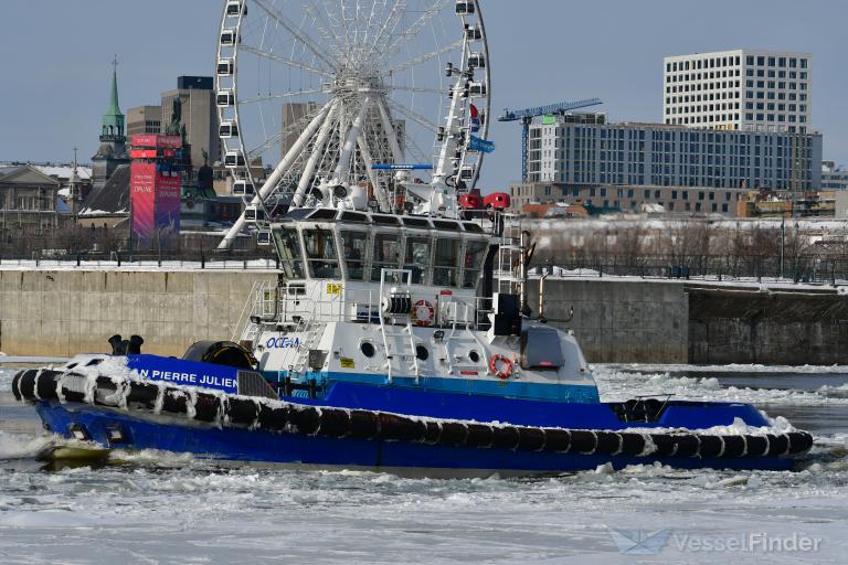 ocean pierre julien (Tug) - IMO 9688142, MMSI 316024038, Call Sign CFN6407 under the flag of Canada