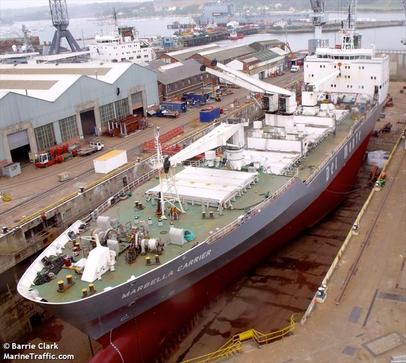 marbella carrier (Refrigerated Cargo Ship) - IMO 9063653, MMSI 352610000, Call Sign 3FJE9 under the flag of Panama