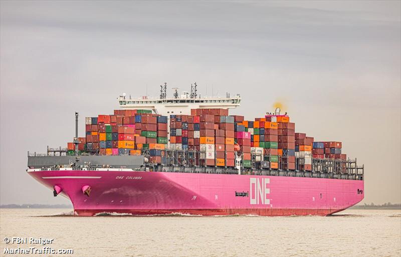 one columba (Container Ship) - IMO 9806055, MMSI 355896000, Call Sign 3FTC3 under the flag of Panama