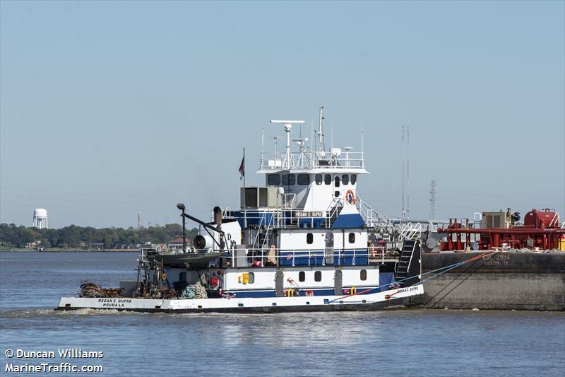megan e. dupre (Towing vessel) - IMO , MMSI 367547280, Call Sign WDG5498 under the flag of United States (USA)