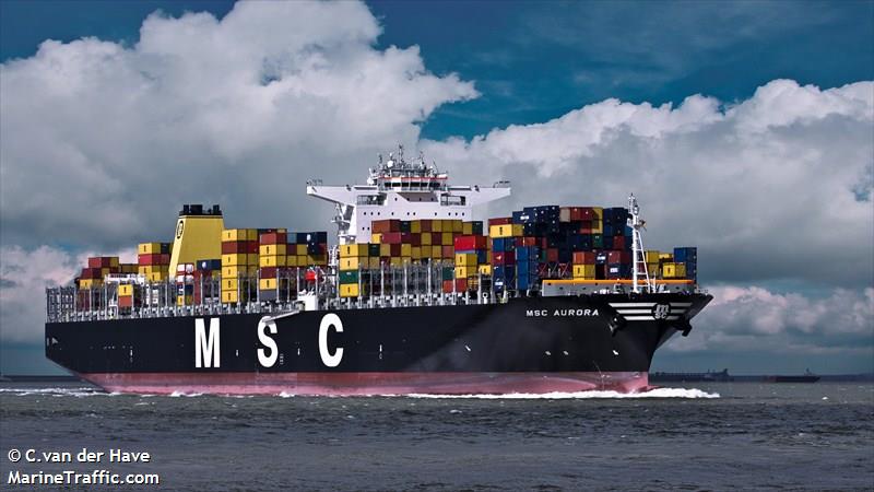 msc aurora (Container Ship) - IMO 9484481, MMSI 373069000, Call Sign 3FAT3 under the flag of Panama