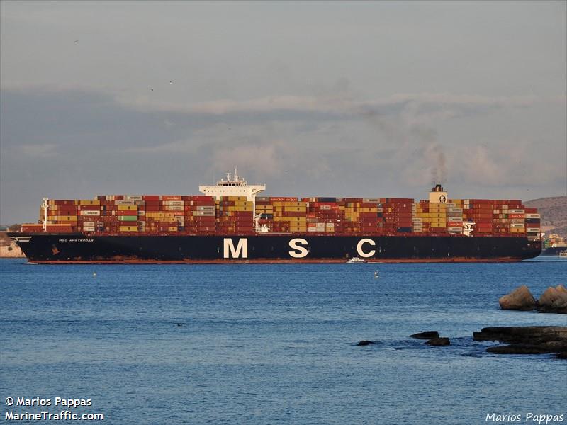 msc amsterdam (Container Ship) - IMO 9606338, MMSI 373598000, Call Sign 3EUJ under the flag of Panama