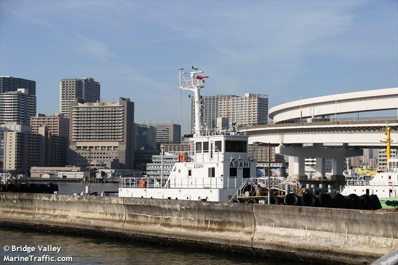 asahi (Tug) - IMO , MMSI 431000377, Call Sign JD2498 under the flag of Japan