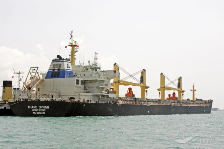 trans spring (Bulk Carrier) - IMO 9615482, MMSI 477328800, Call Sign VRJF6 under the flag of Hong Kong