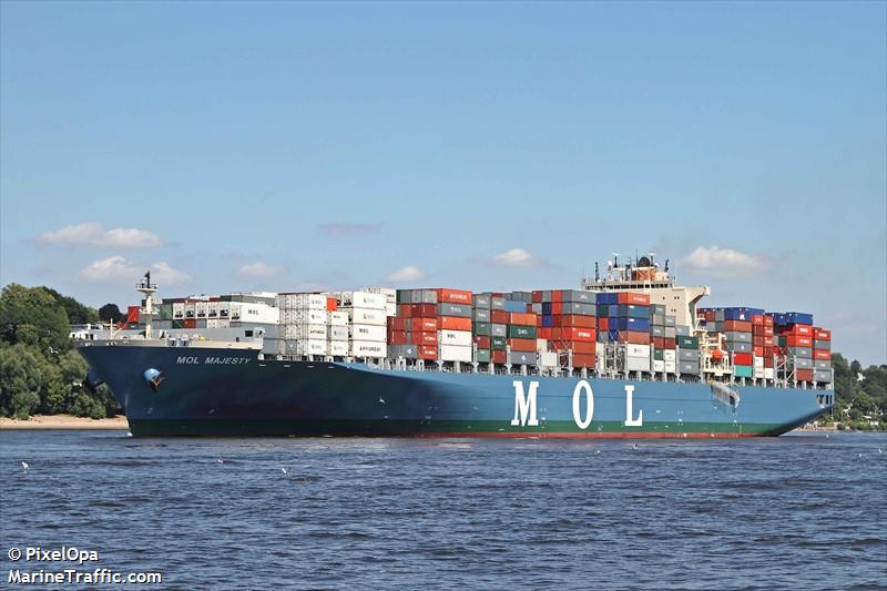 mol majesty (Container Ship) - IMO 9424912, MMSI 538003729, Call Sign V7SV4 under the flag of Marshall Islands