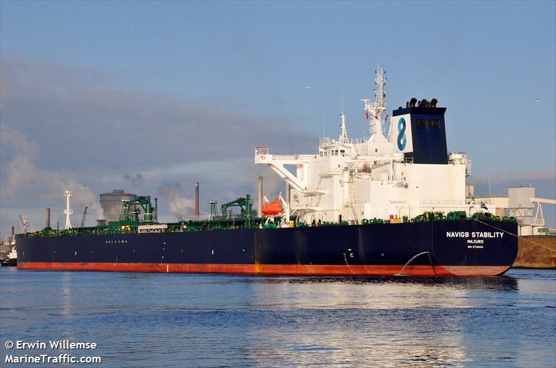 sti stability (Crude Oil Tanker) - IMO 9712840, MMSI 538006082, Call Sign V7JP2 under the flag of Marshall Islands