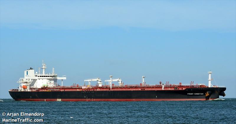 front cheetah (Crude Oil Tanker) - IMO 9686637, MMSI 538006609, Call Sign V7PA4 under the flag of Marshall Islands