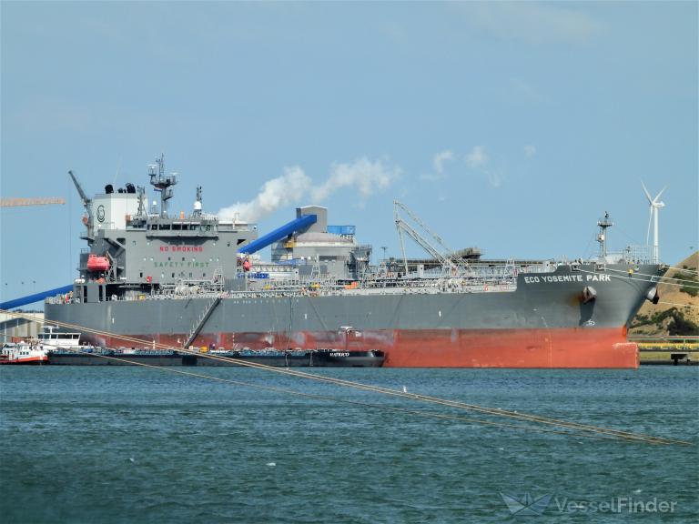 eco yosemite park (Chemical/Oil Products Tanker) - IMO 9877573, MMSI 538008580, Call Sign V7A2534 under the flag of Marshall Islands