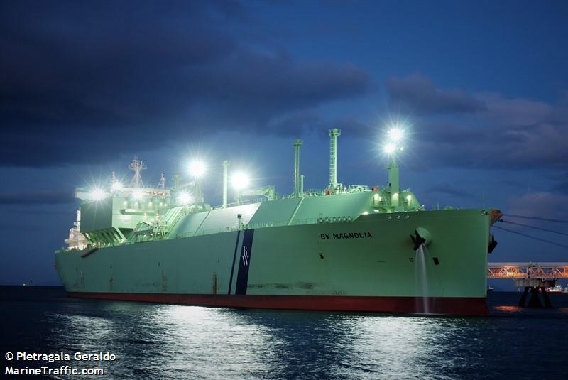 bw magnolia (LNG Tanker) - IMO 9850666, MMSI 563092200, Call Sign 9V6328 under the flag of Singapore