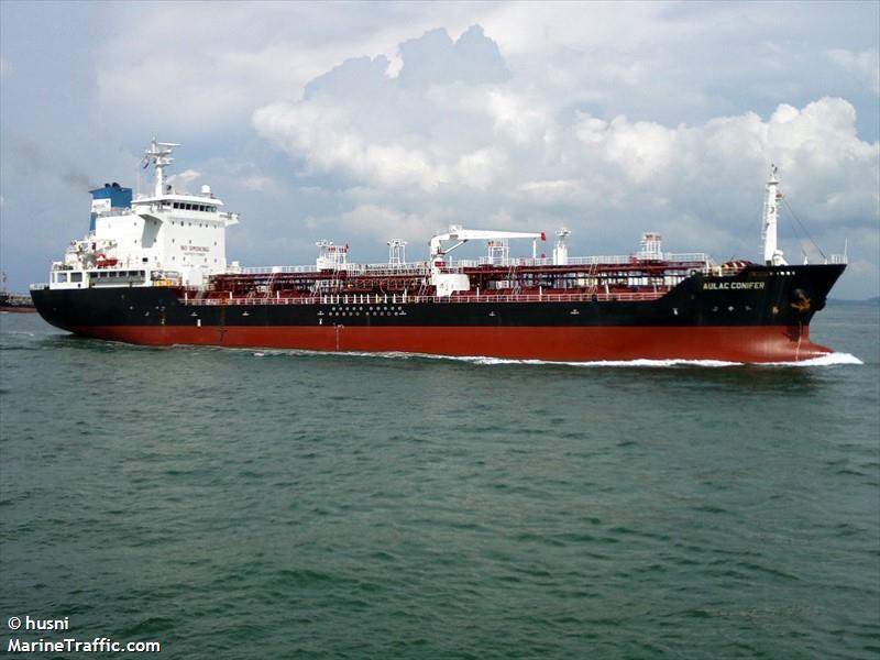 aulac conifer (Chemical/Oil Products Tanker) - IMO 9389710, MMSI 574002350, Call Sign 3WMZ under the flag of Vietnam