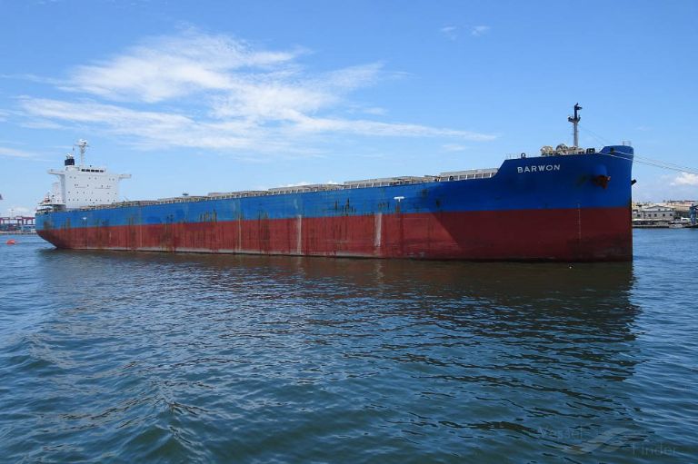 barwon (Bulk Carrier) - IMO 9708318, MMSI 636016900, Call Sign D5II3 under the flag of Liberia