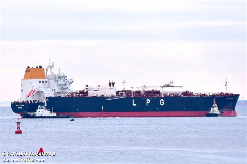 vivit altais (LPG Tanker) - IMO 9840879, MMSI 636018568, Call Sign D5QH3 under the flag of Liberia