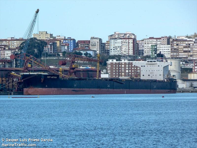 key action (Bulk Carrier) - IMO 9520766, MMSI 636020065, Call Sign D5XM8 under the flag of Liberia