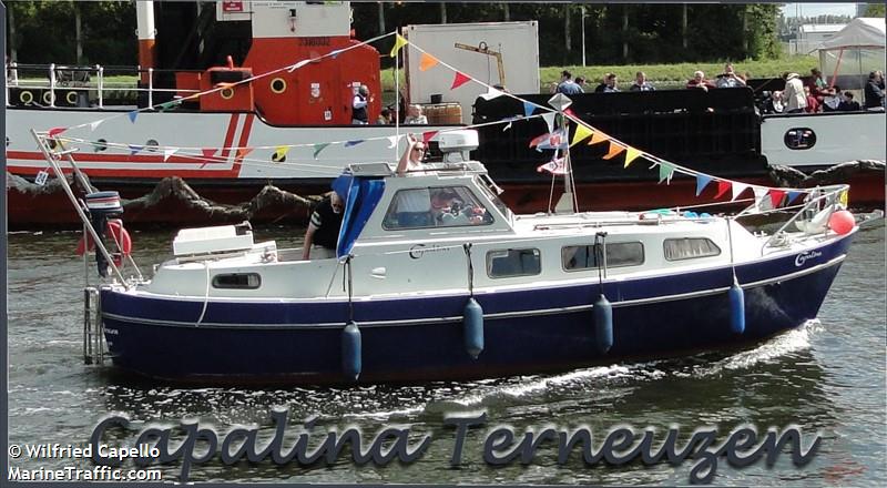 capalina (Pleasure craft) - IMO , MMSI 244690483, Call Sign PD6412 under the flag of Netherlands