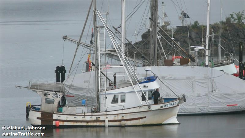 nerka no1 (Fishing vessel) - IMO , MMSI 316008413 under the flag of Canada